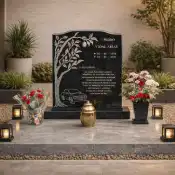 Marmoleria 101 Lapida Humano Negra