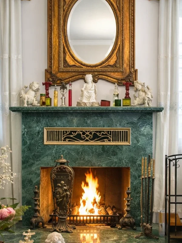 Sala de estar marmol Marmoleria en Santiago