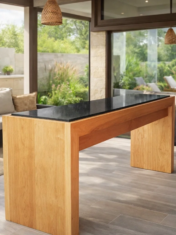 Sala de estar marmol Marmoleria en Santiago