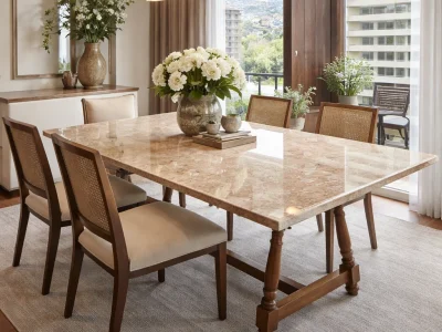 Marmoleria Paulita Mesa Comedor de Marmol 1